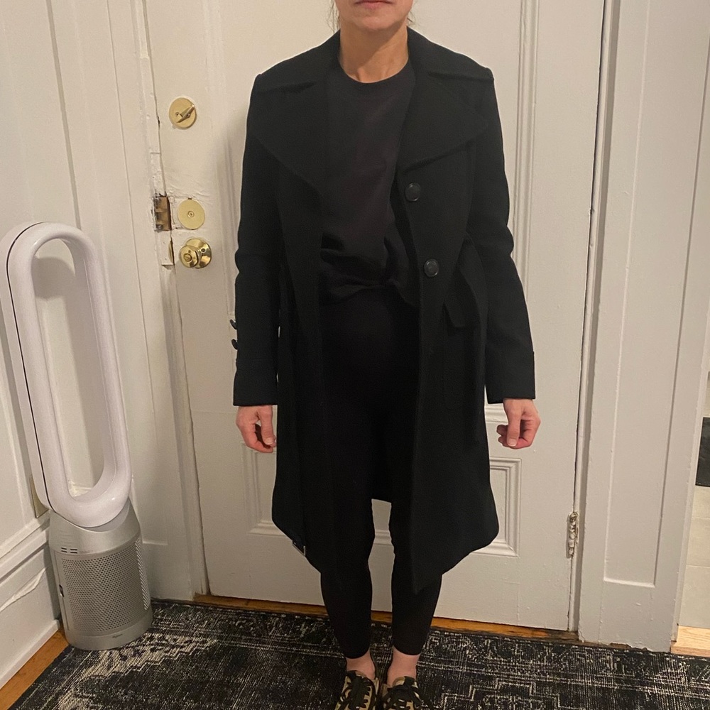 Black coat timeless wardrobe staple